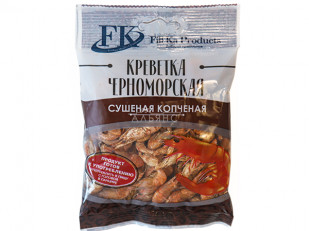 Царский полосатик с кунжутом: Креветка Черноморская (копченая) (25гр)