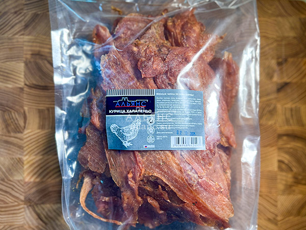 Мясо (АЛЬЯНС) вяленое курица 500гр "С халапеньо" в Лобне