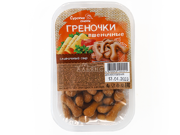 Сурские (ПШЕНИЧНЫЕ) Сливочный сыр (100 гр) в Лобне