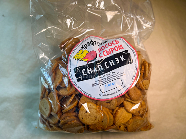 Снапсы ПШЕНИЧНЫЕ "Лосось с сыром" в Лобне