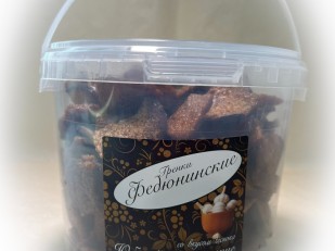 Деревенские гренки со вкусом чеснока и зеленью (Сурские): Гренки 