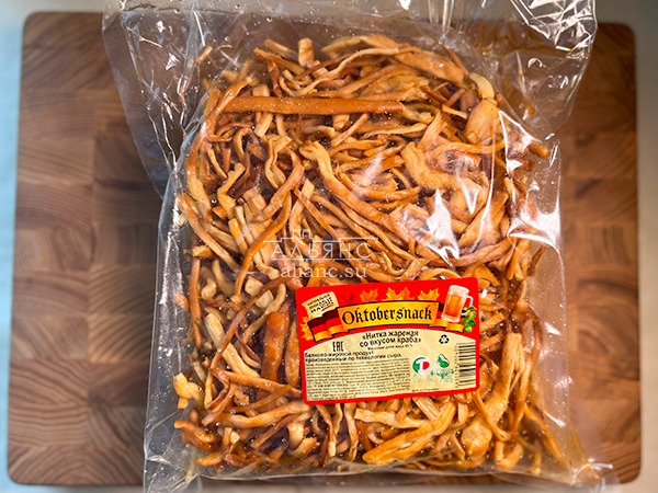 Нитка ЖАРЕНАЯ "Краб" Oktobtersnak 1 кг (сырный продукт) в Лобне