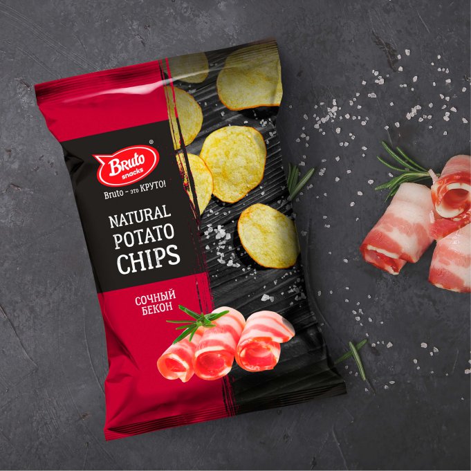 Картофель «Бруто» со вкусом бекона 70 гр. в Лобне