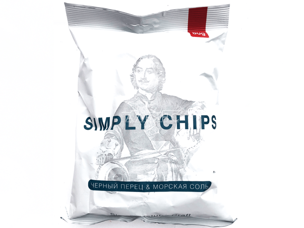Картофельные чипсы "Simple chips" Морская соль и черный перец 80 гр. в Лобне